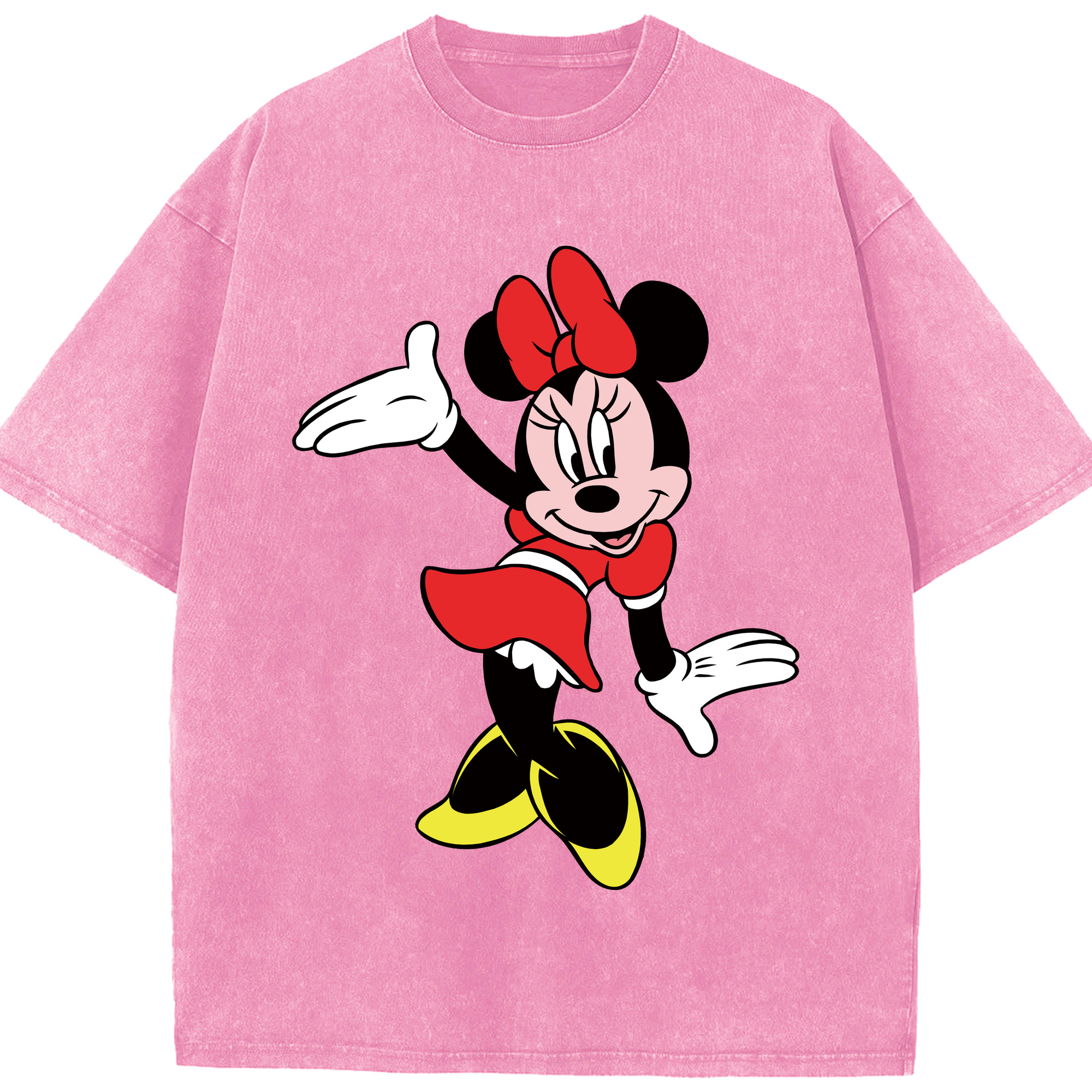 （画像用） ミッキーマウス Mickey Mouse 綿100% ヴィンテージ風 半袖Tシャツ（フロントプリント）